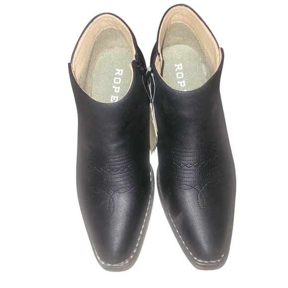 Roper Black Ankle Boots - Picture 1 of 5